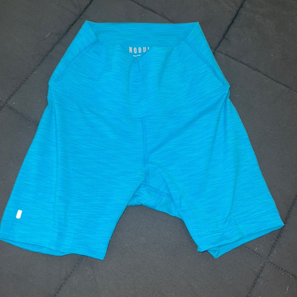 NOBULL NEON BLUE SHORTS 6”
